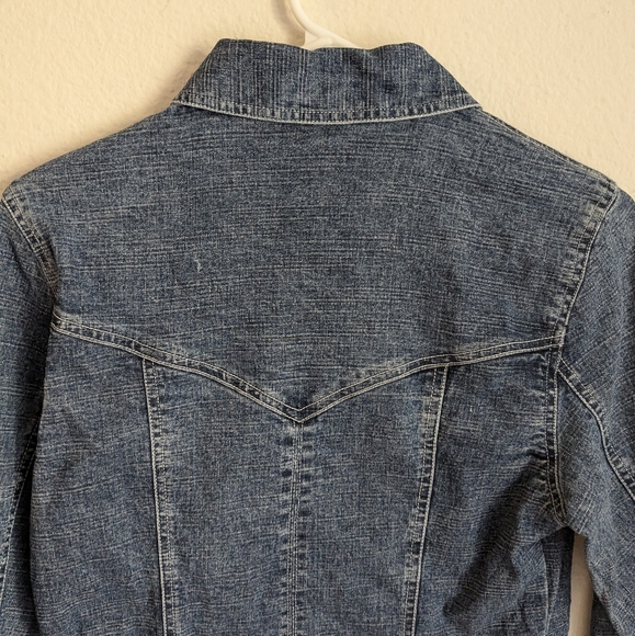 Cabi Vintage Zipper Blue Jean Jacket Style 145 Sz S - Picture 3 of 10